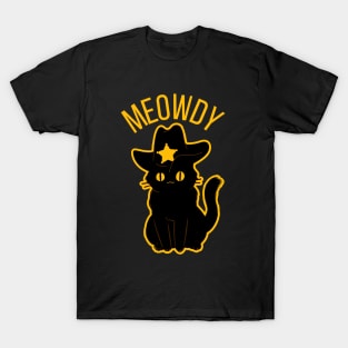 Meowdy Texas Cowboy Cat T-Shirt